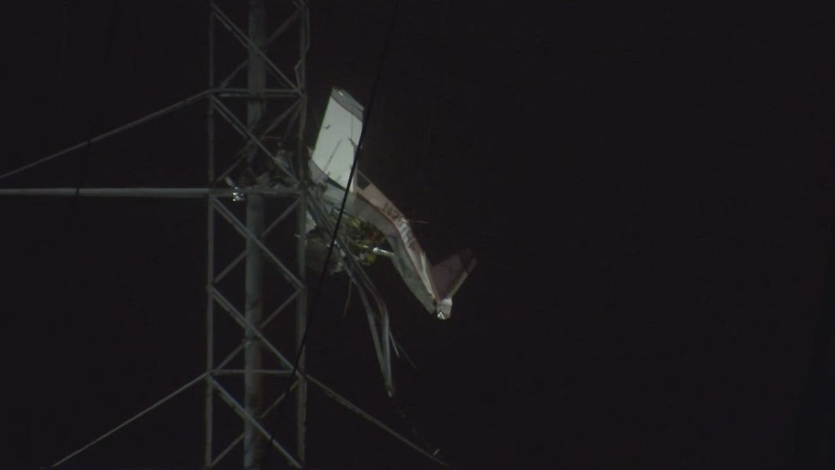 Small plane crashes into power lines in Montgomery County